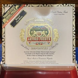 One Empty Arturo Fuente Cigar Box